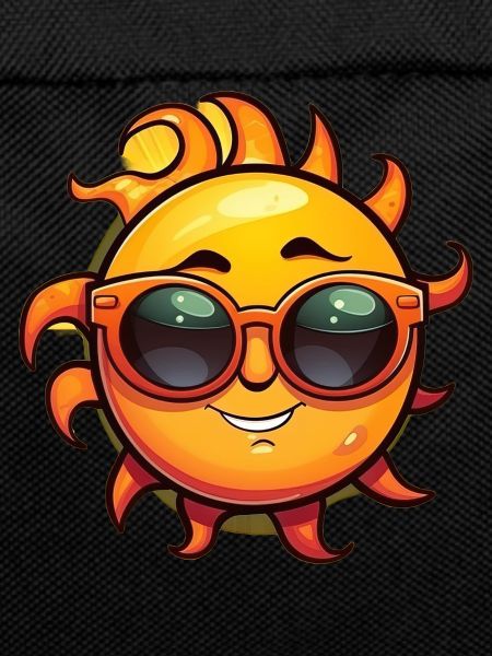 Sonne mit Sonnenbrille