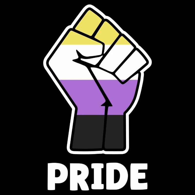 Pride Nonbinary Pride Fist Design for Equality