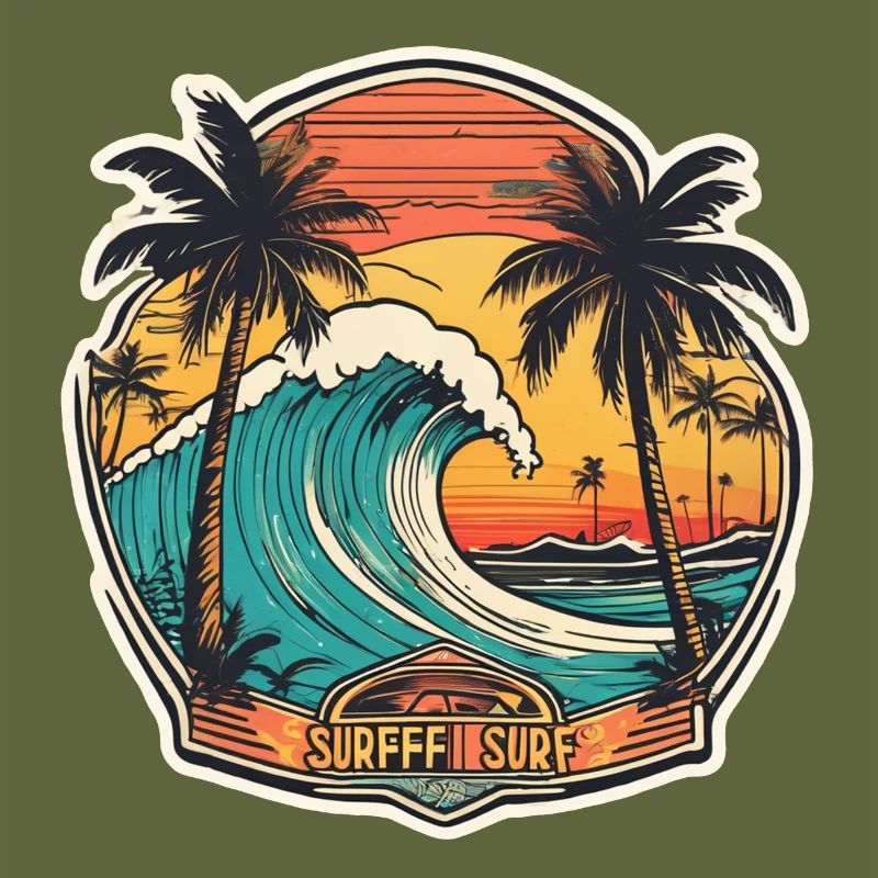 surf plage palmier soleil vacances