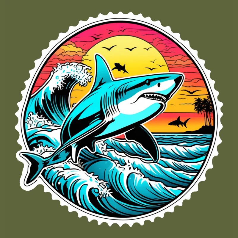 Shark & Sunset