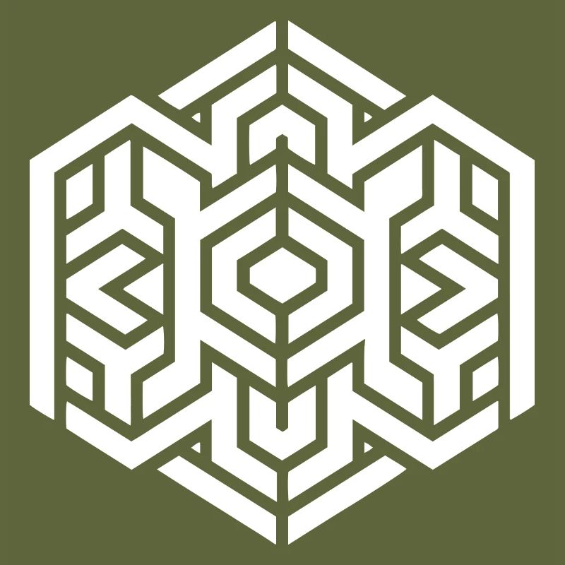 Geometric Hexagon - Abstract pattern