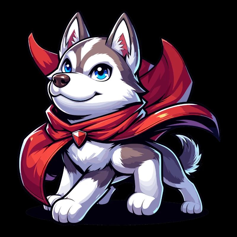 Superhelden-Husky