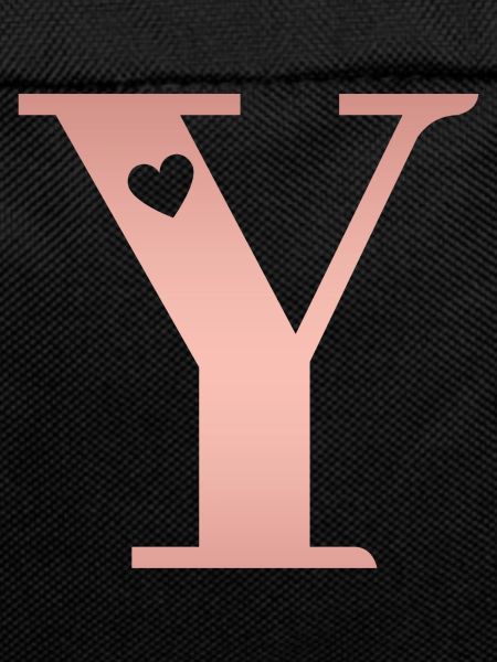 letter Y rose gold
