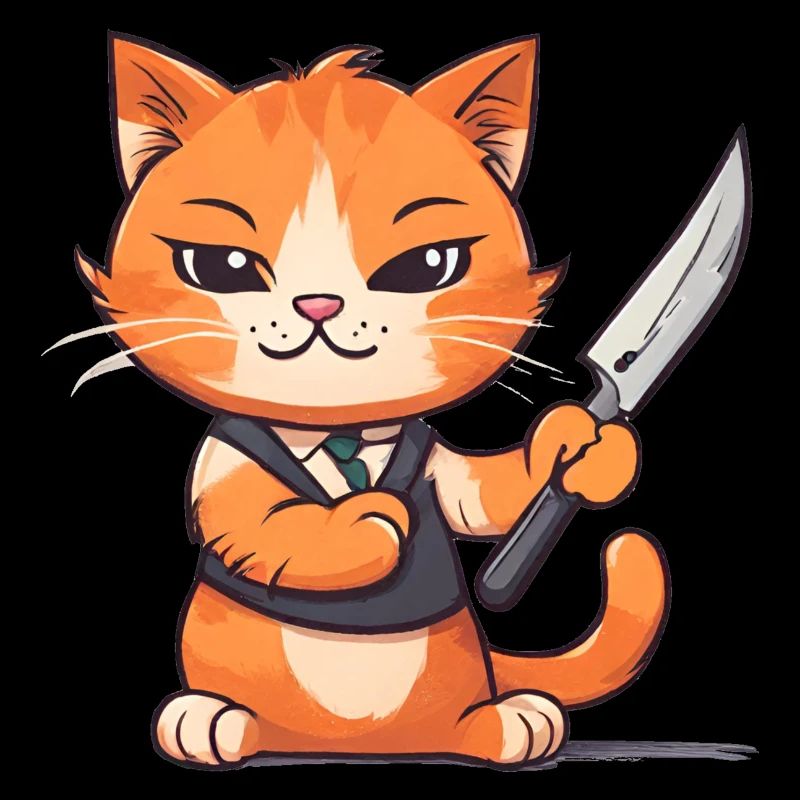Orangefarbene Katze