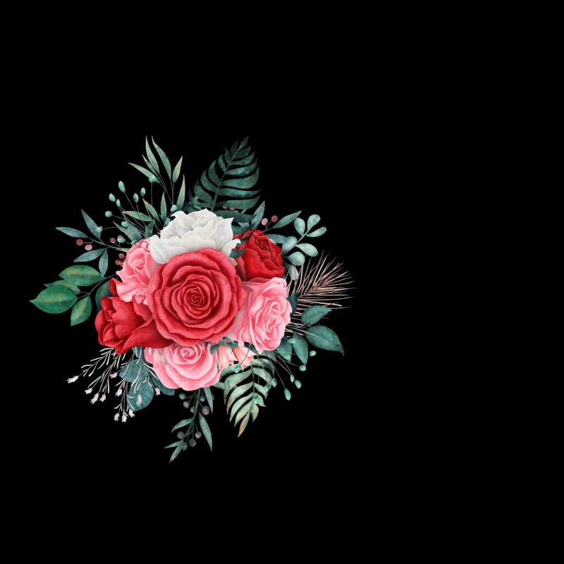 Roter Blumenbuchstabe B