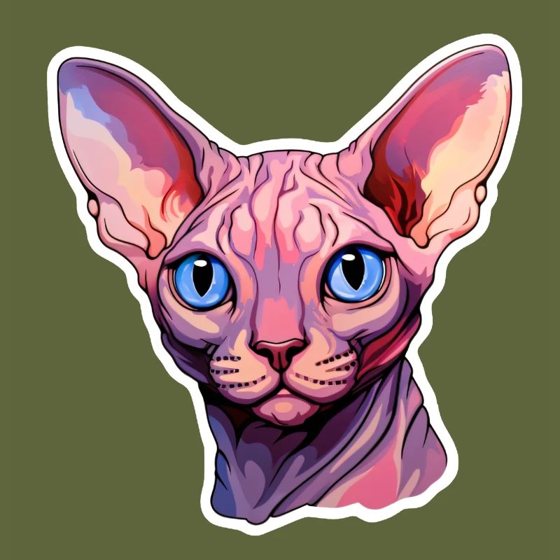 Sphynx Cat Head