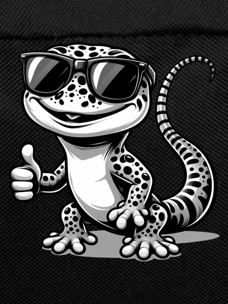 Gecko with sunglasses