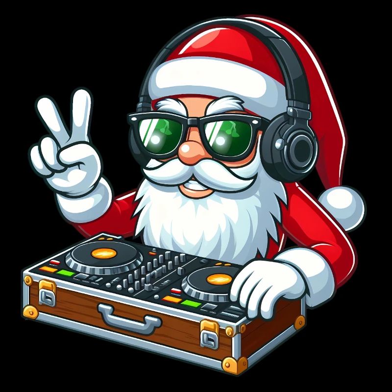 Cool Santa Claus with sunglasses