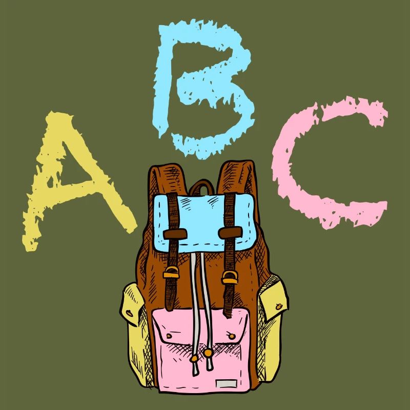 ABC with backpack