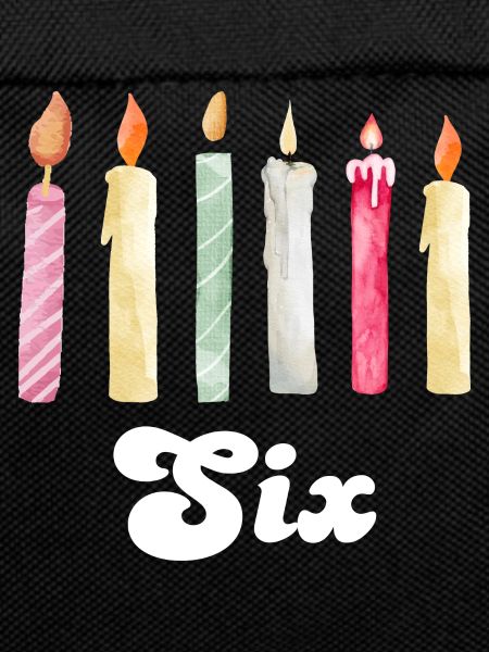 6th Anniversary Candle