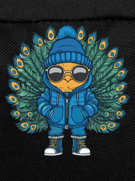 Peacock Bird Winter Comic