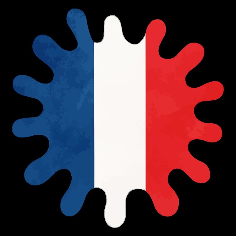 frankreich farbklecks