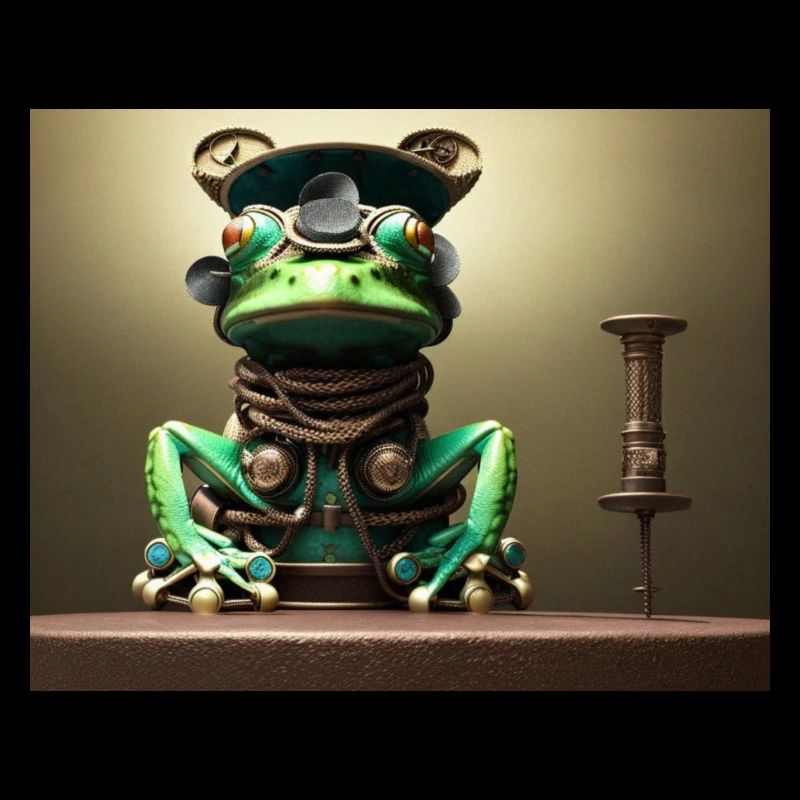 Steampunk's frog