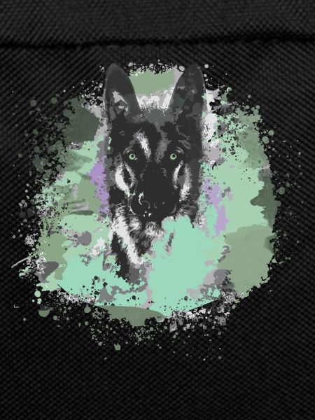 shepherd dog,dog,graffiti,camouflage,kaki