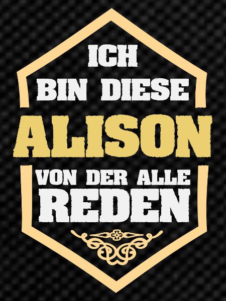 Alison as a nickname