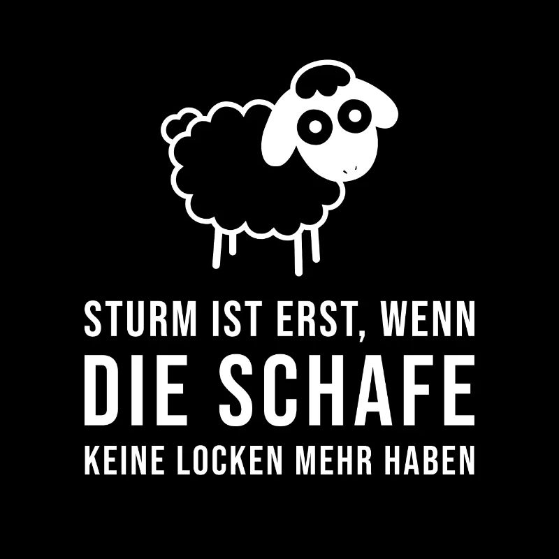 Sturm ist erst wenn die Schafe