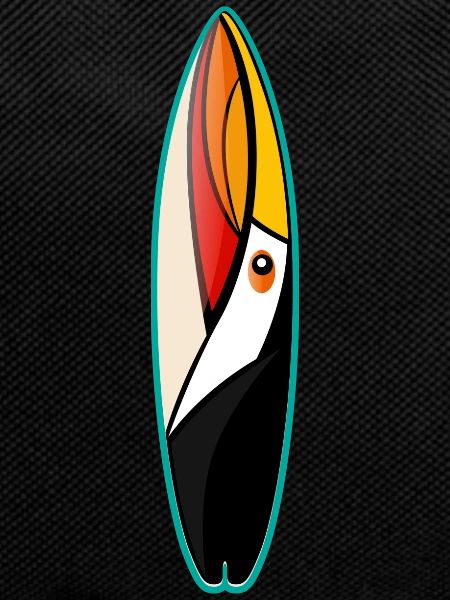 Surf toucan surfboard