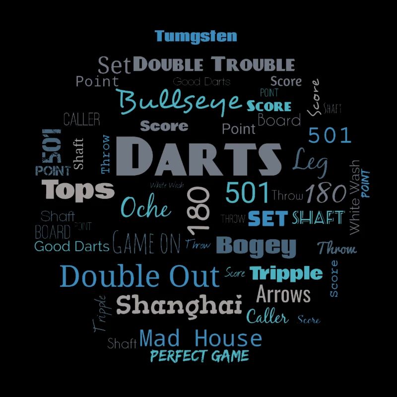 Dart - Word Cloud Blue