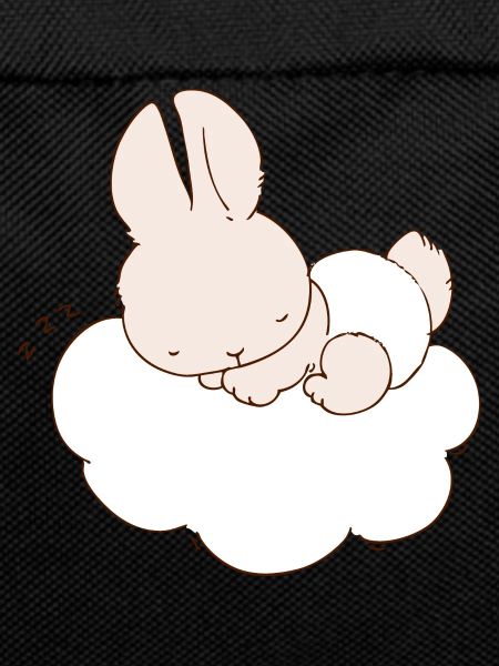 Baby Bunny sleeping on cloud