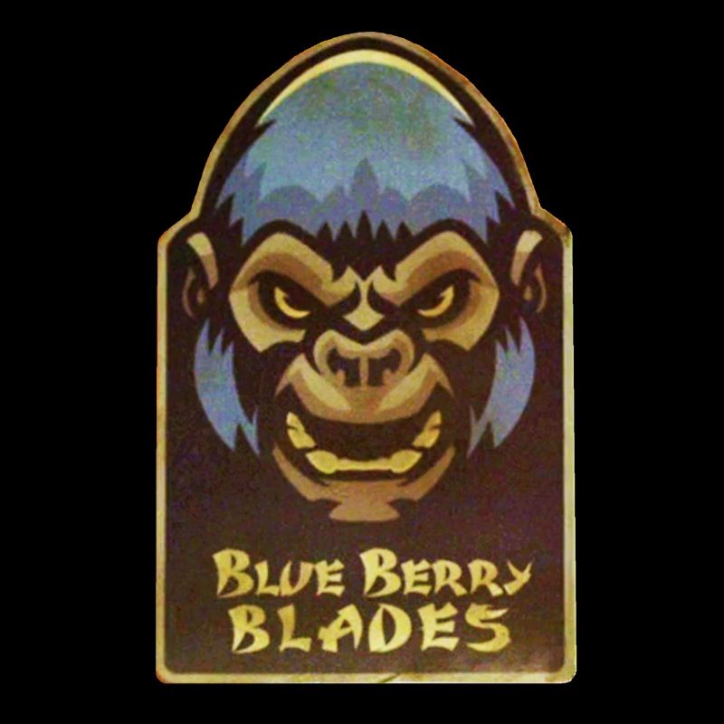 blue berry blades monkey robot