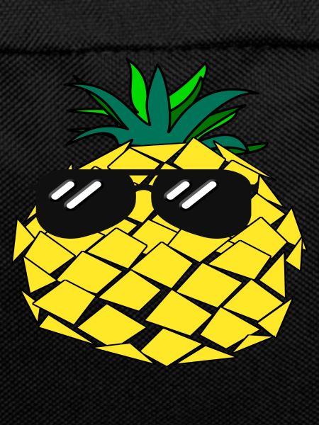 funny pineapple with sunglasses