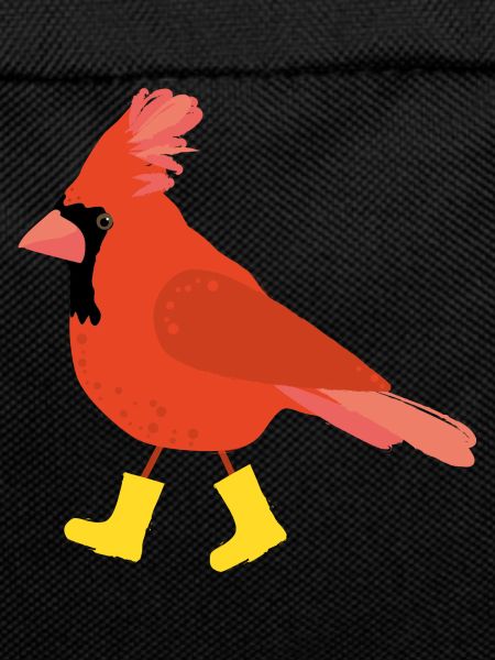 Cardinal in rubber boots Illustration
