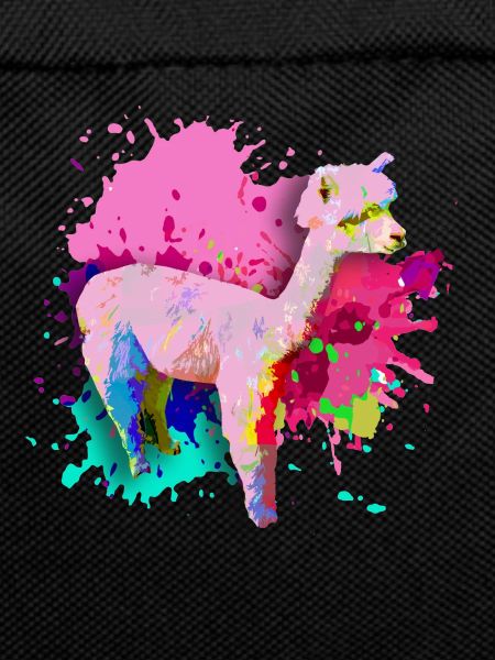 Alpaca, Llama, lama, farbklecks,graffiti,bunt