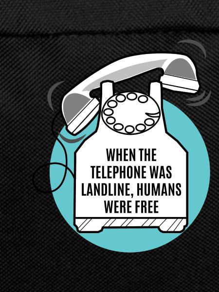 Without phone, humans are free