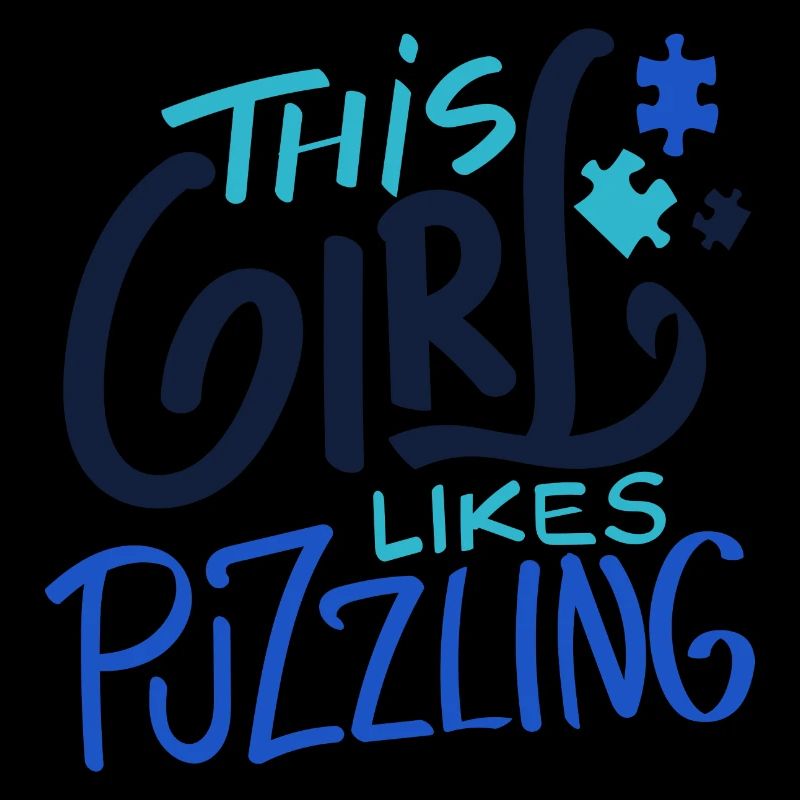 Mädchen mag rätselhaftes Puzzle Master Jigsaw