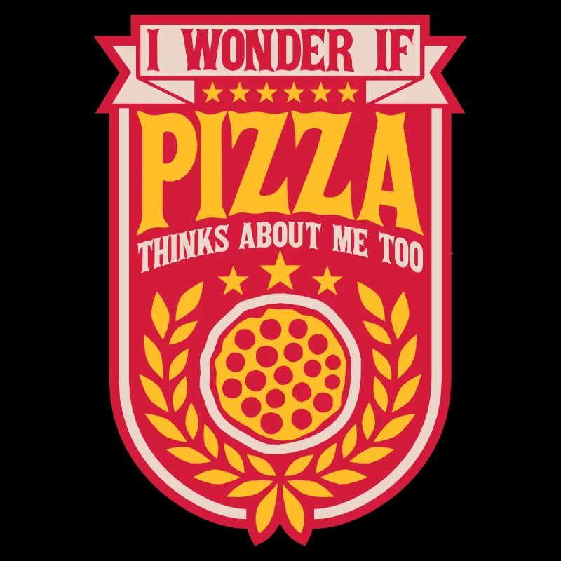 pizza thinks about me