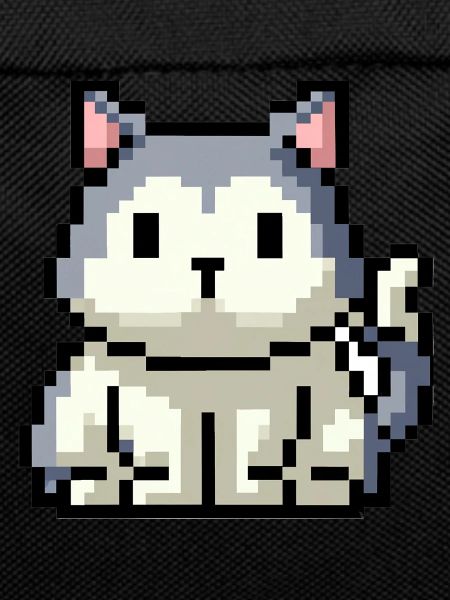 8bit 16bit pixelated cat