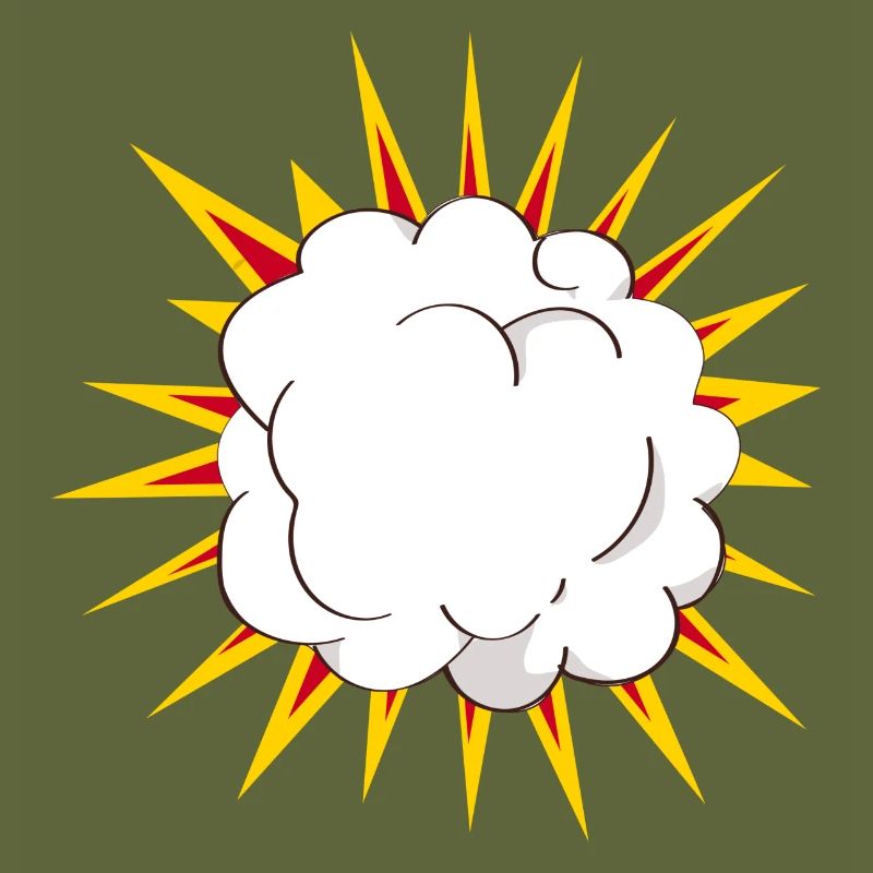 Cartoon Explosion cloud