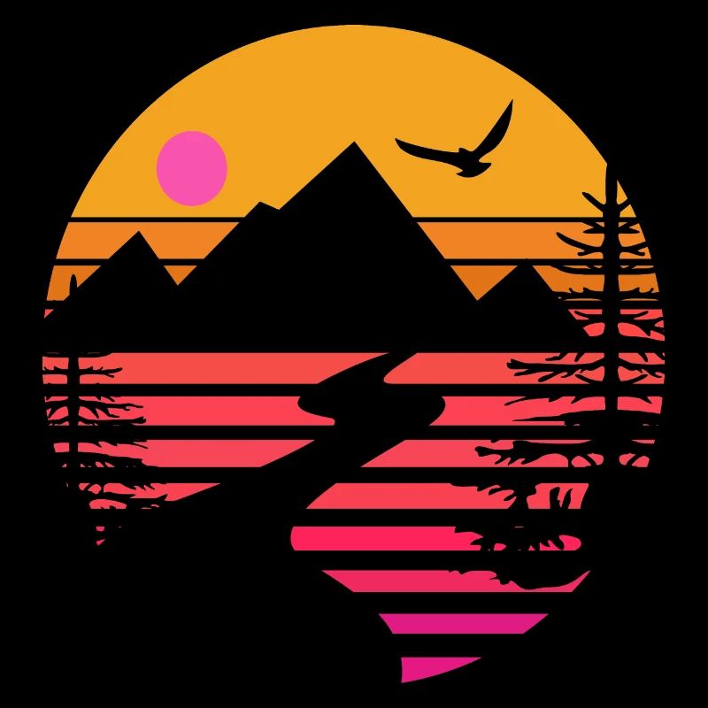 Mountains Outdoor Retro