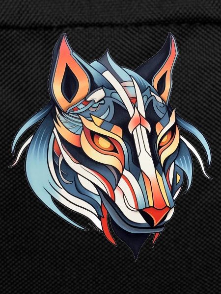 Wolf Neo Traditional Tattoo Drawing