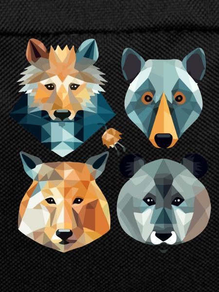 Family of geometric animals