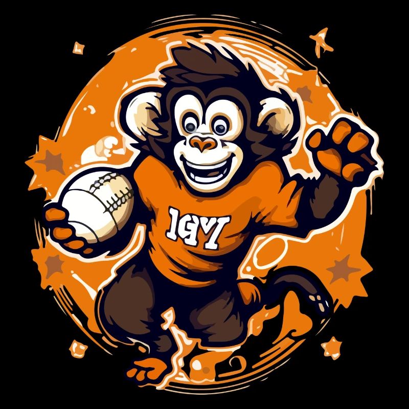 Mako the rugby monkey