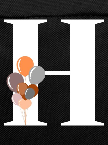 Letter h birthday balloon