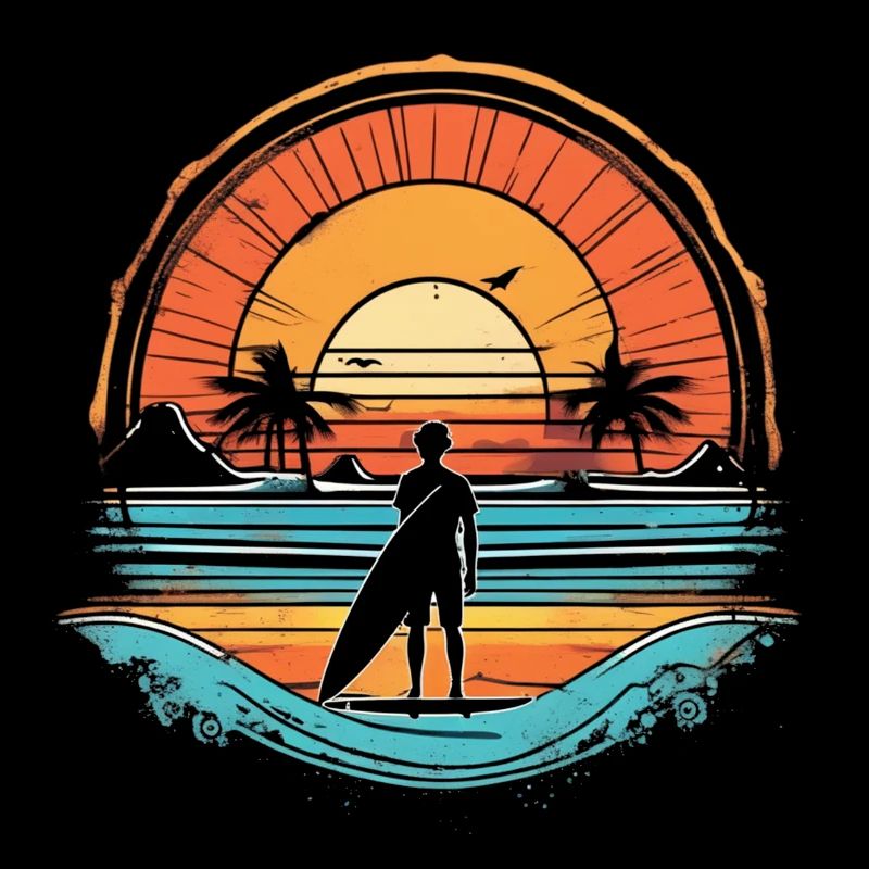 surf plage palmier soleil vacances