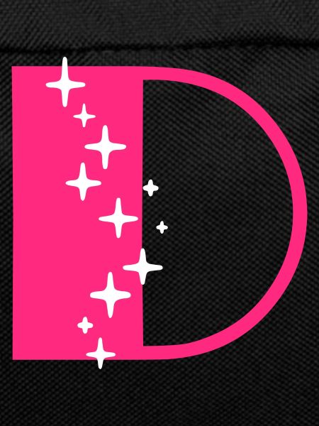 Letter D Glitter