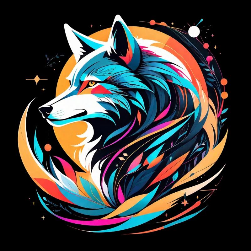 Wolf and Mountain - Protective Nature