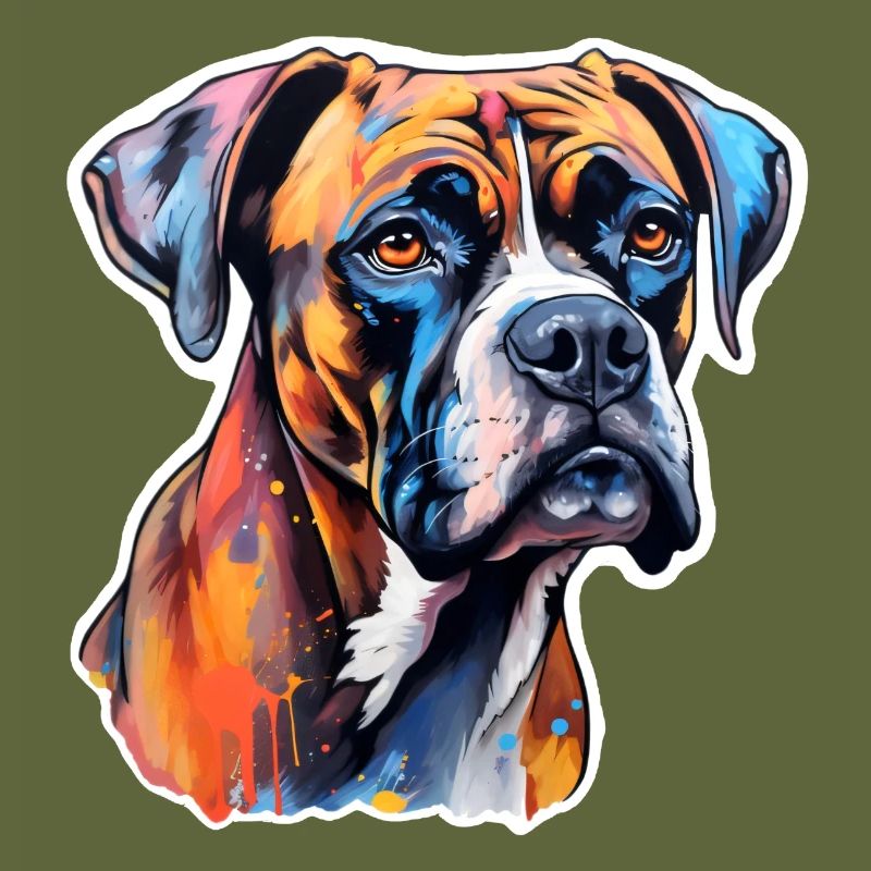 Boxer Head Psychedelic