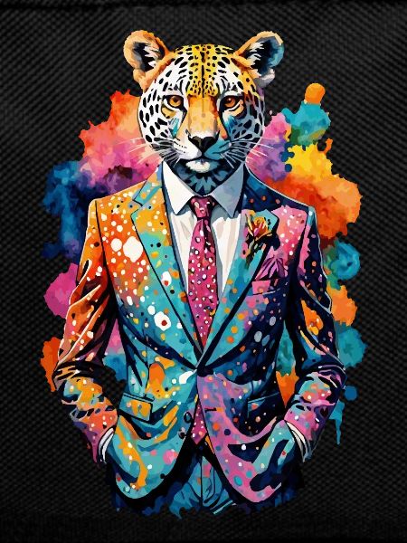 Cheetah in a suit