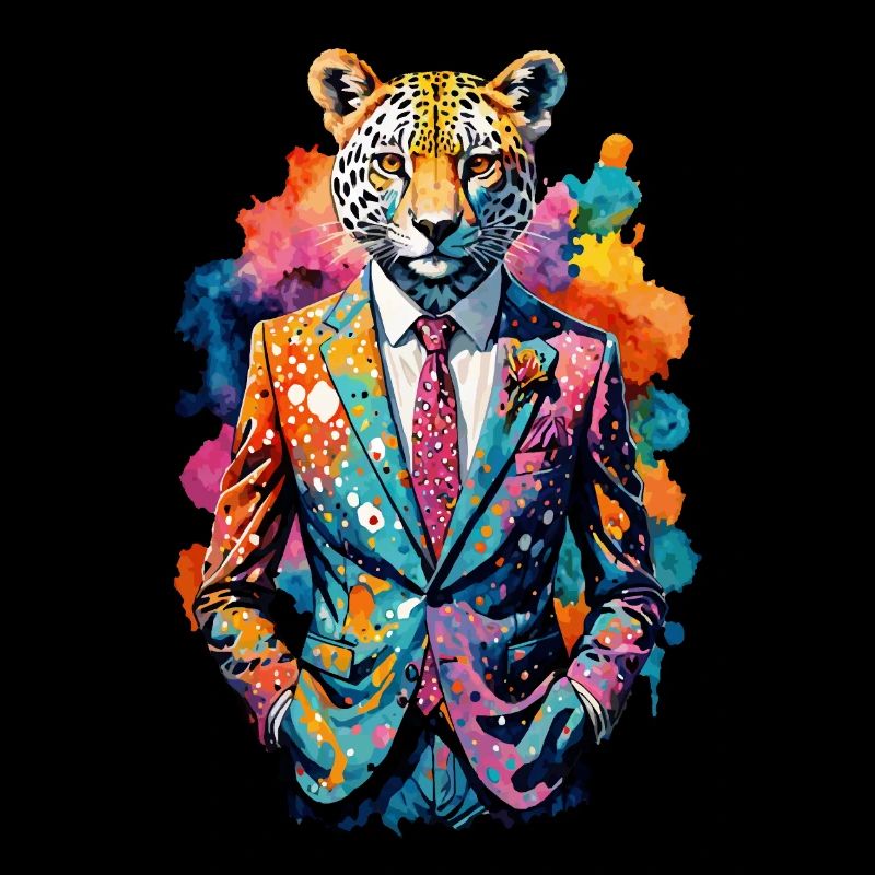 Cheetah in a suit