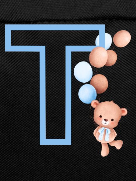 Blue Letter T Bear