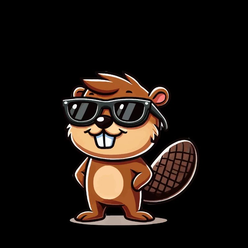 biber comic sonnenbrille