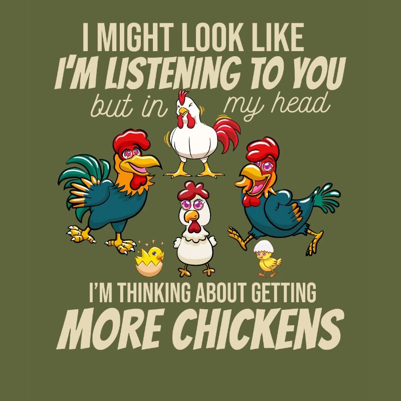 Chickens Humor Idea Gift Funny Chicken