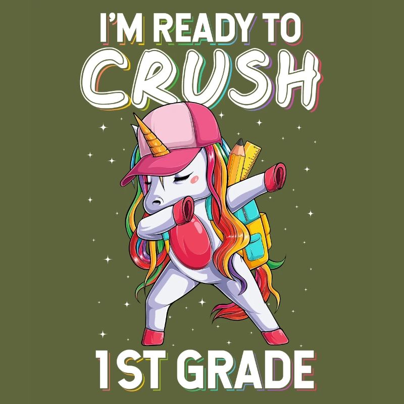 Ich bin bereit, das Einhorn der 1. Klasse zu zerquetschen