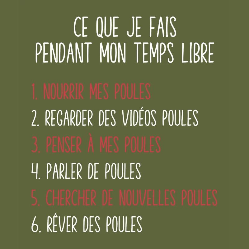 Poules Temps Libre Idée Cadeau Pour Fermier