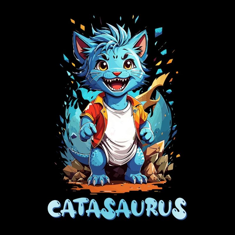 Catasaurus cat dinosaur chibi