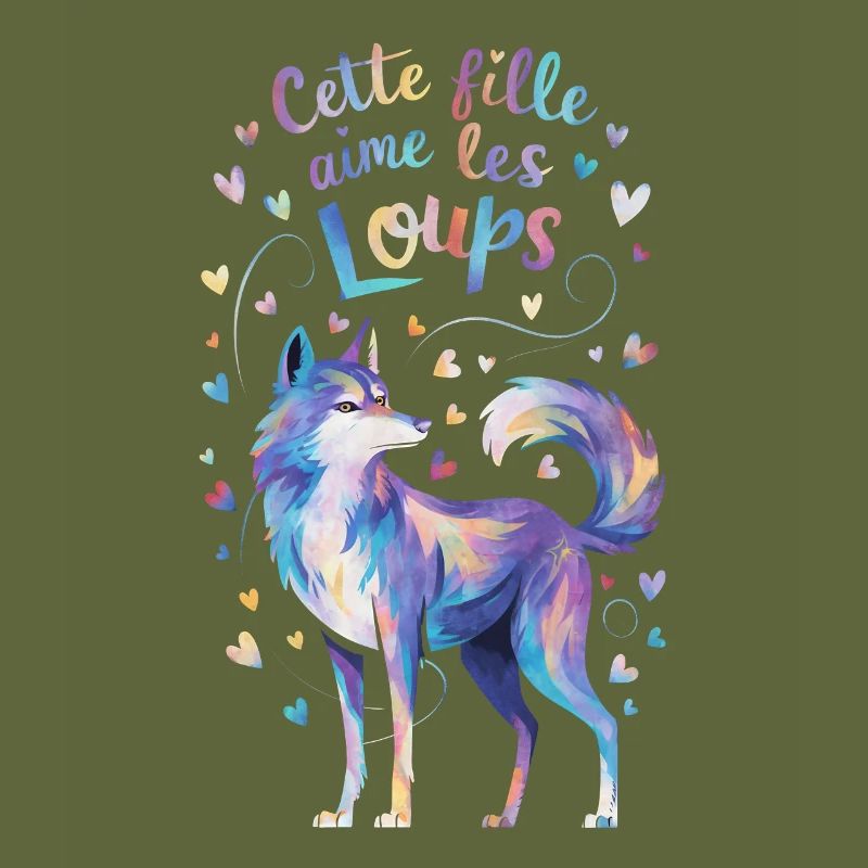 Nur ein Mädchen, das Wölfe liebt süßes Geschenk